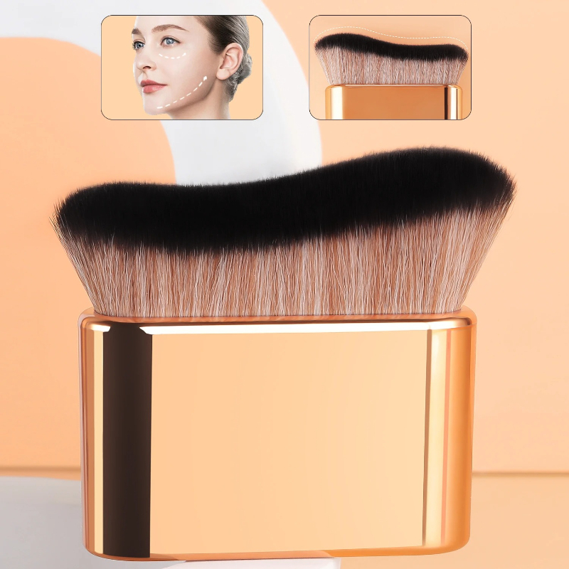 Beauty Makeup Products - 1Pc Hand-held MakeupBrush, FoundationBrush, CurvedBrush, Soft