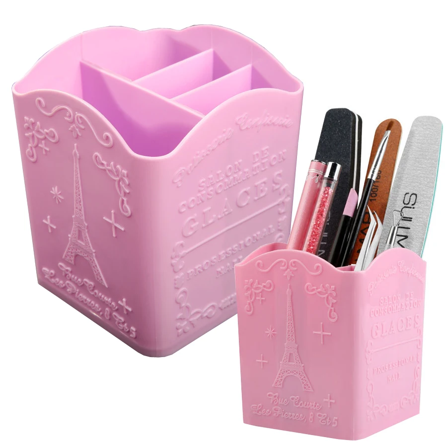 Beauty Makeup Products - 4-Compartment Nail Art Brush Holder, Storage
