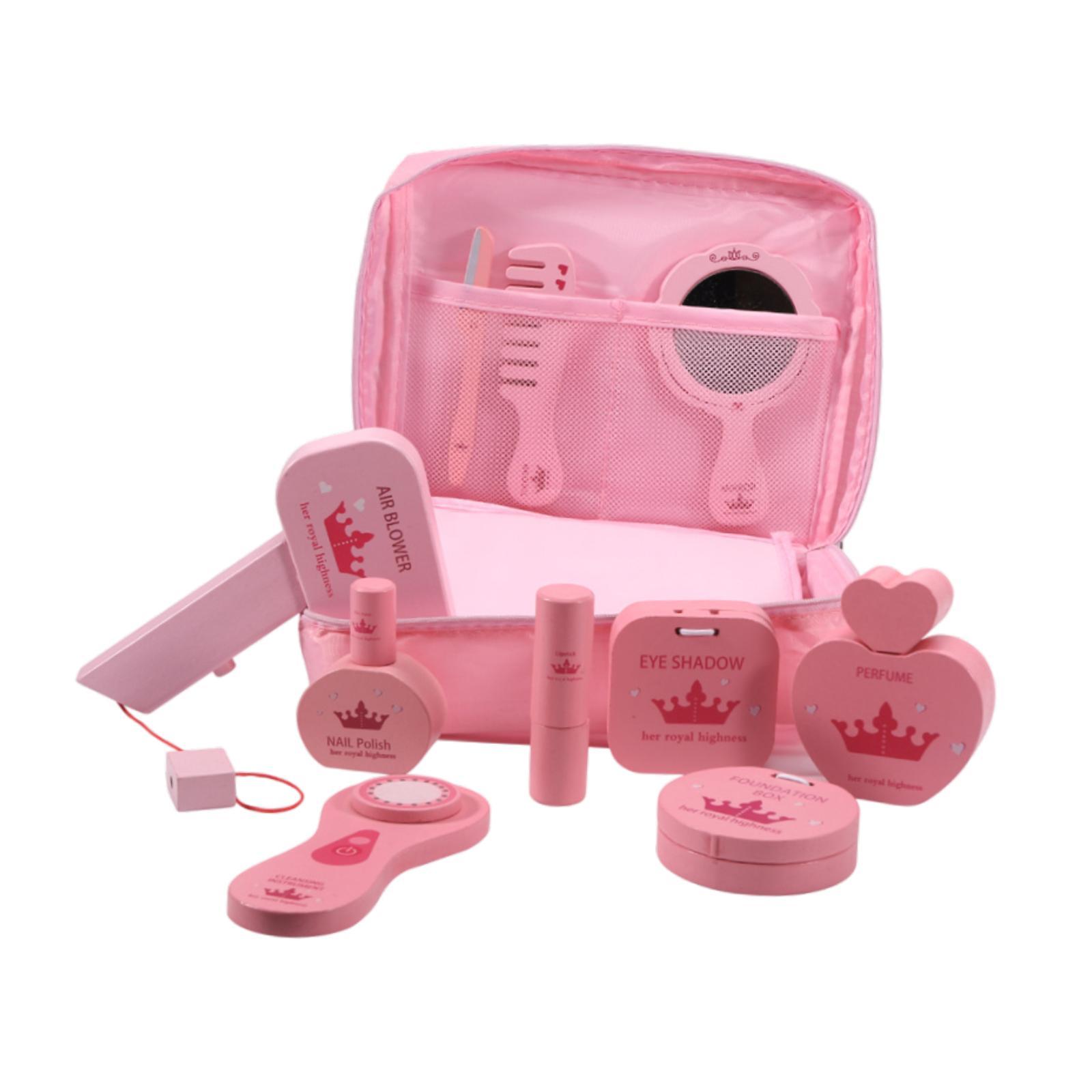 Beauty Makeup Kit For Kids - 10x Pretend Makeup Kits Wood Beauty