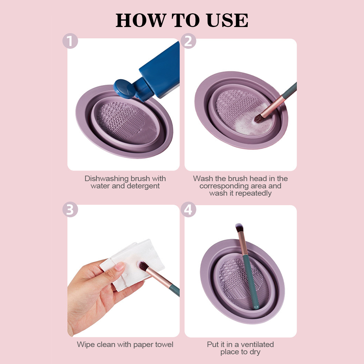 Silicone Makeup Brush Cleaning - Beauty Makeup Products review and price
