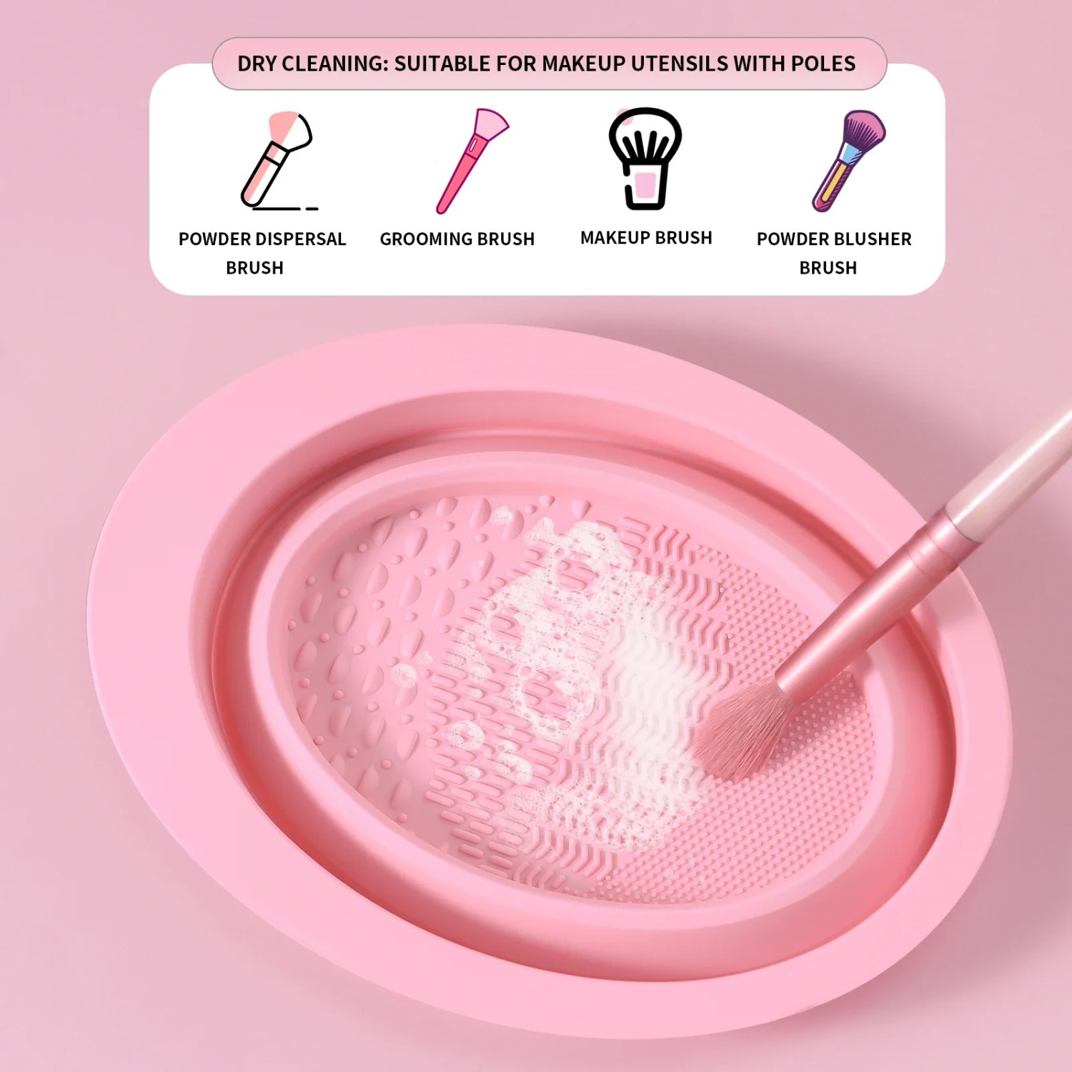 3pcs Makeup Brush Cleaning Too - Beauty Makeup Products review and price