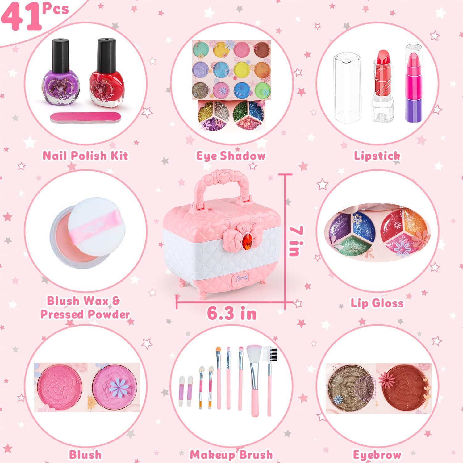 Kids Makeup Toy Kit for Girls, - Beauty Makeup Kit For Kids review and price