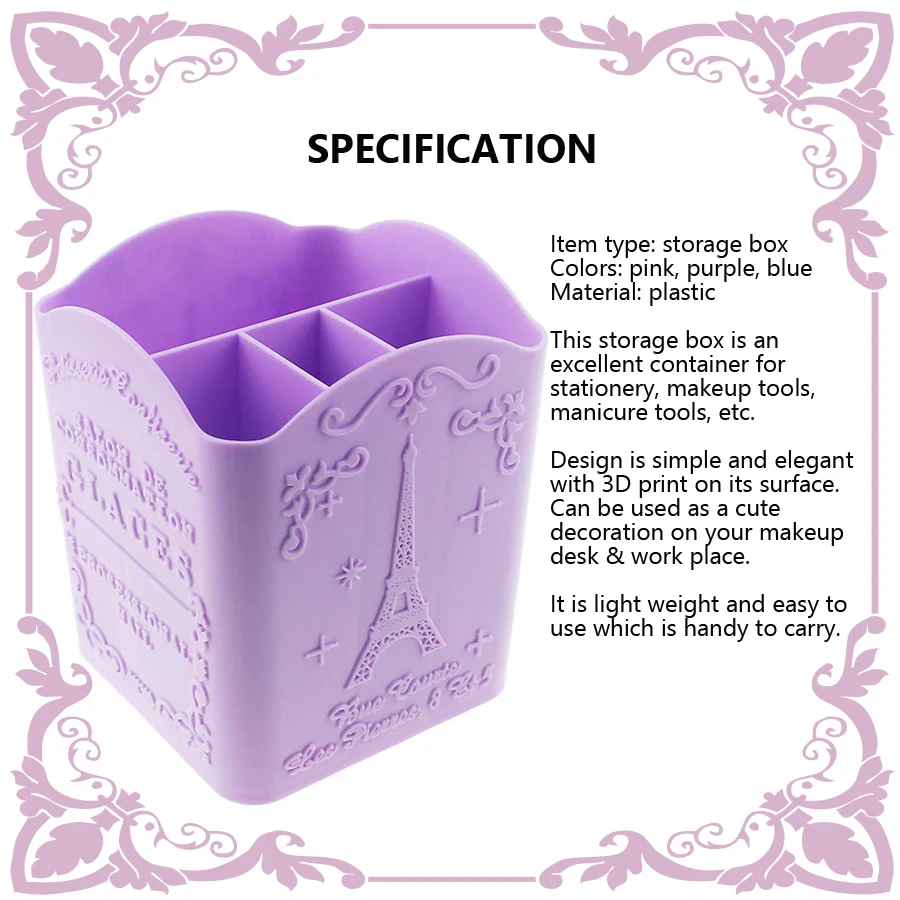 4-Compartment Nail Art Brush H - Beauty Makeup Products review and price