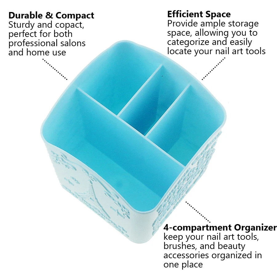 4-Compartment Nail Art Brush H - Beauty Makeup Products review and price