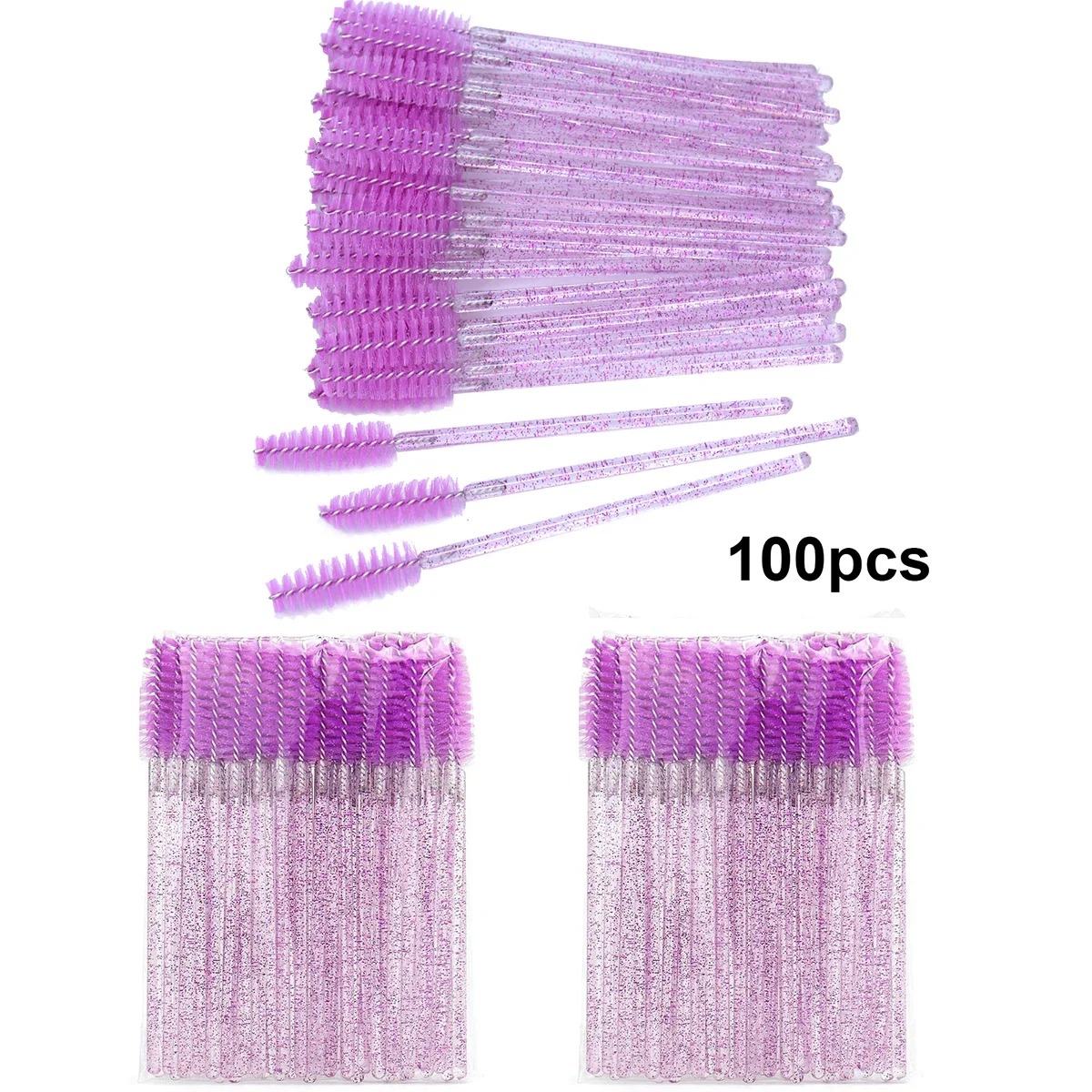 100pcs Disposable Eyelash Brus - Beauty Makeup Products review and price