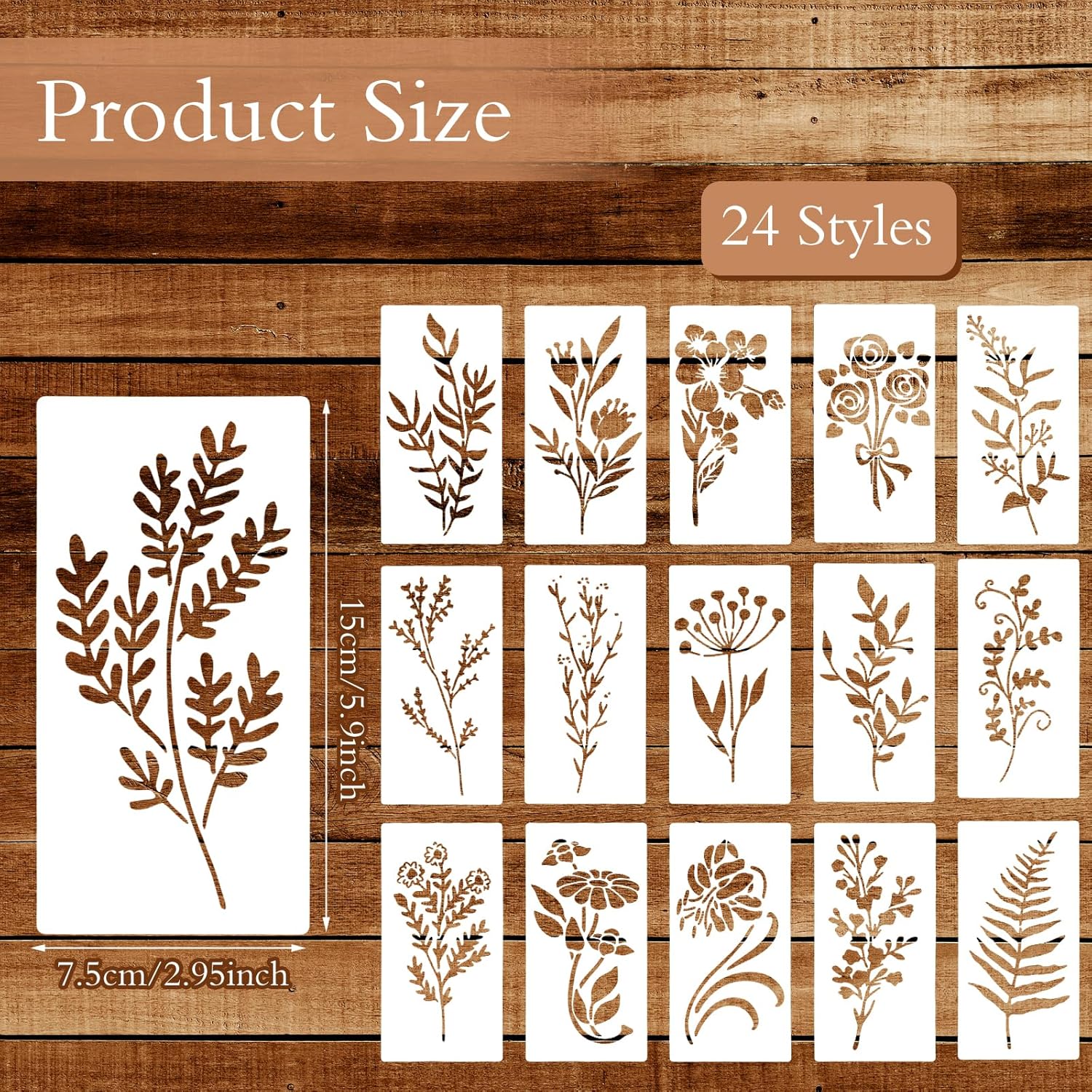 24pcs/Set Wildflower Stencils  - Beauty Makeup Kit For Kids review and price