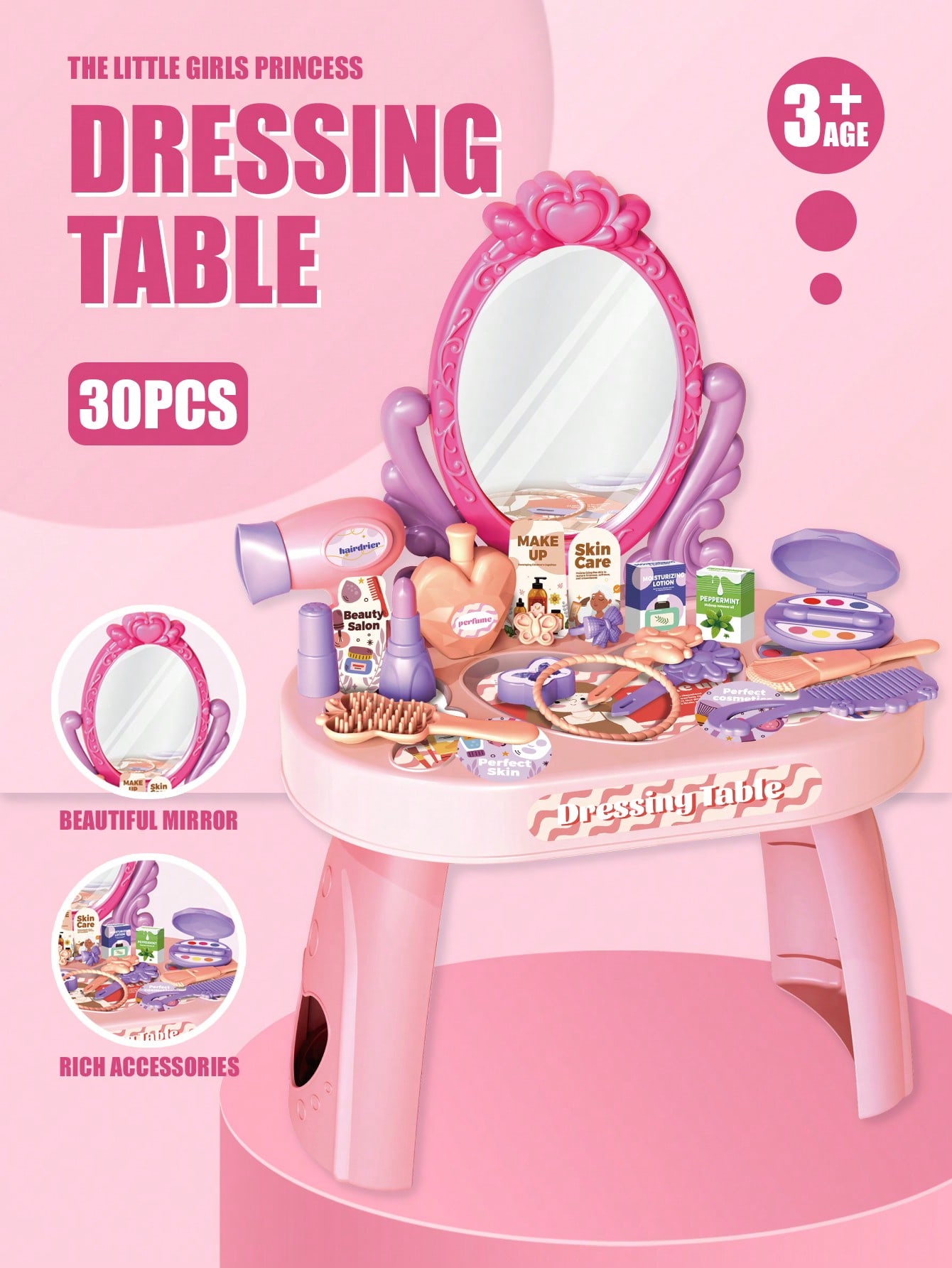 Kids Princess Vanity Dressing  - Beauty Makeup Kit For Kids review and price