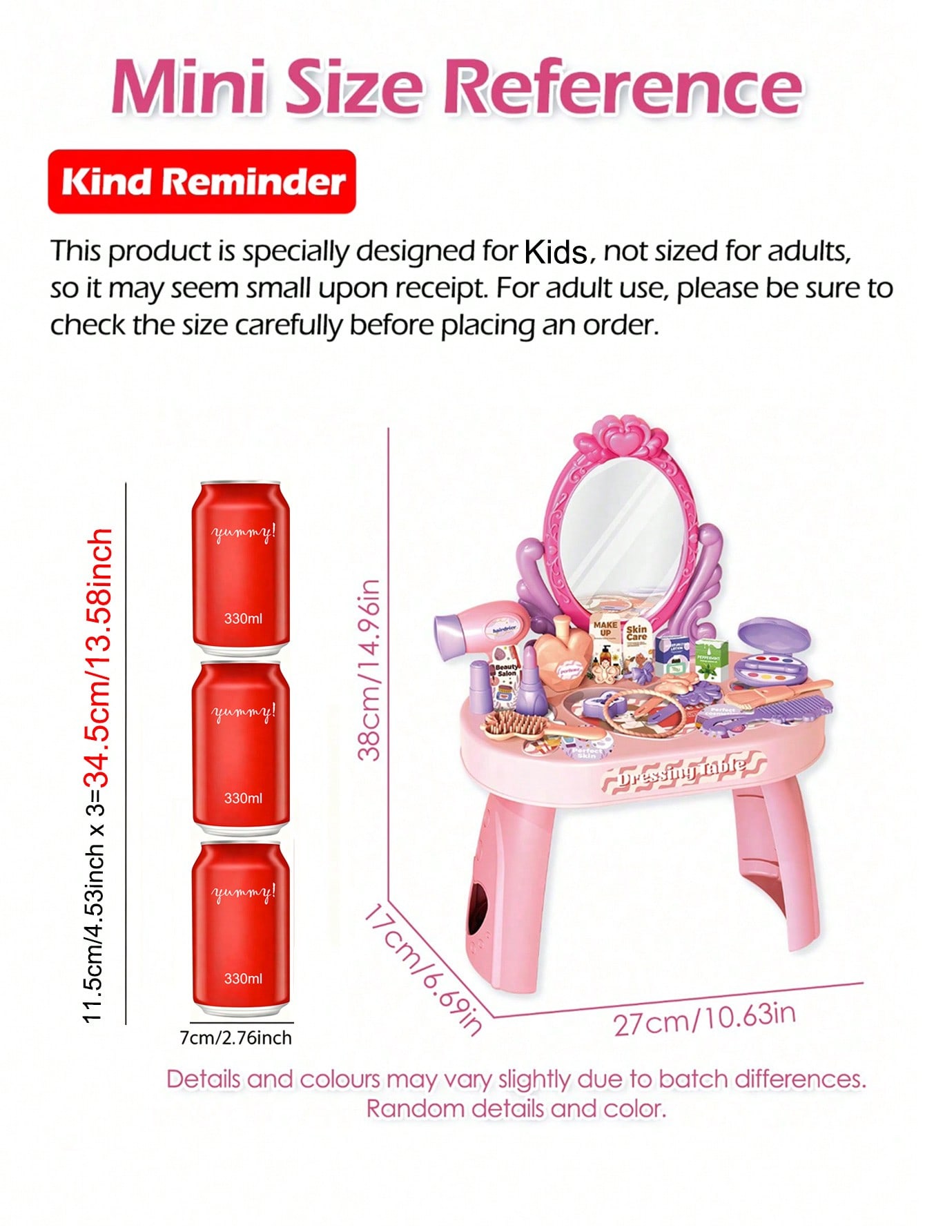 Kids Princess Vanity Dressing  - Beauty Makeup Kit For Kids review and price
