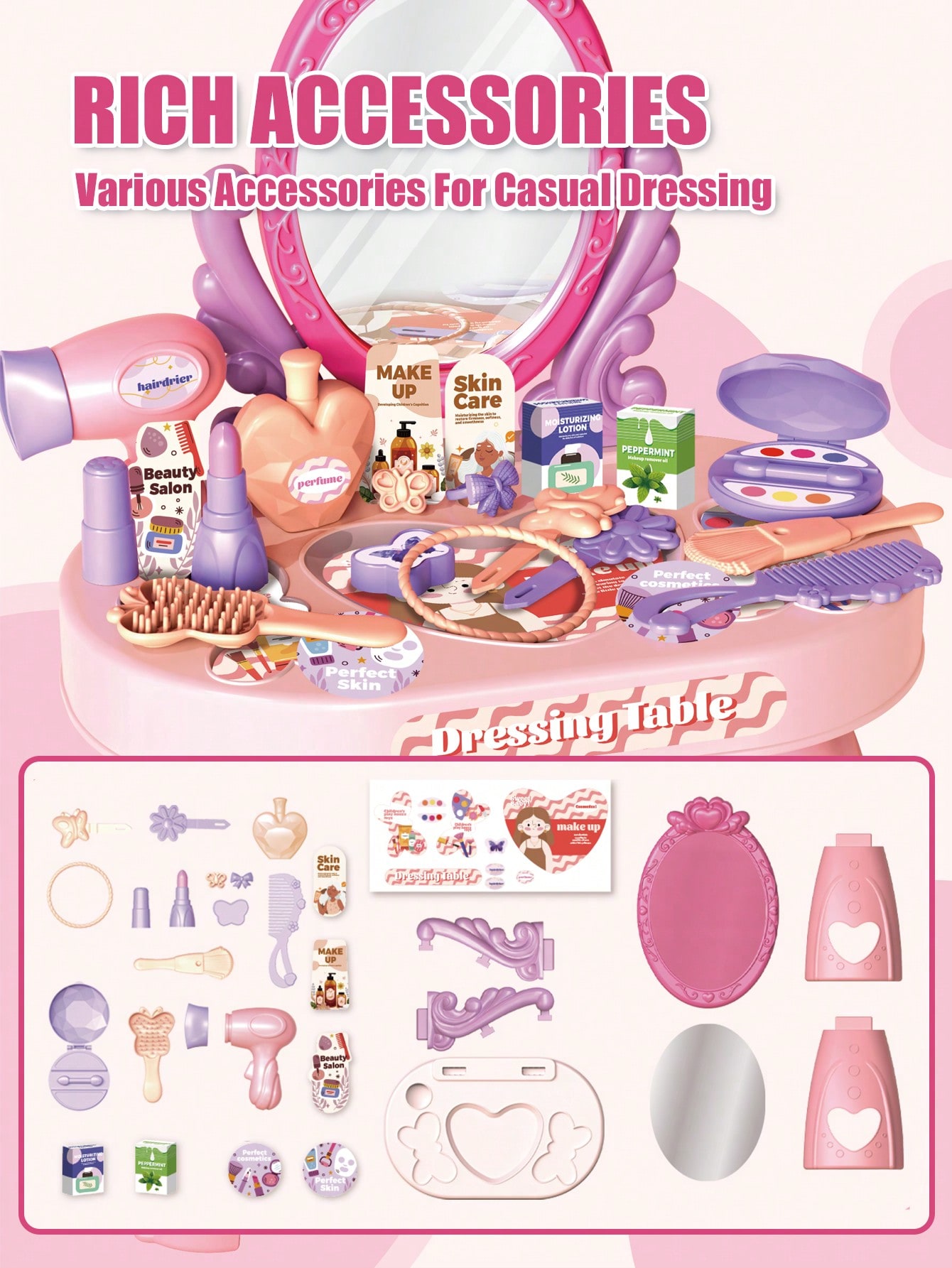 Kids Princess Vanity Dressing  - Beauty Makeup Kit For Kids review and price
