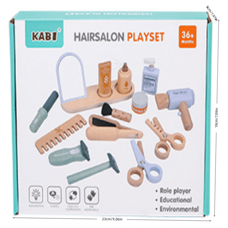 Wooden Pretend Hairdressing Ma - Beauty Makeup Kit For Kids review and price